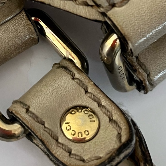 GUCCI Cream Leather Sukey Guccisima Tote Handbag 100% authentic guaranteed - Picture 17 of 17
